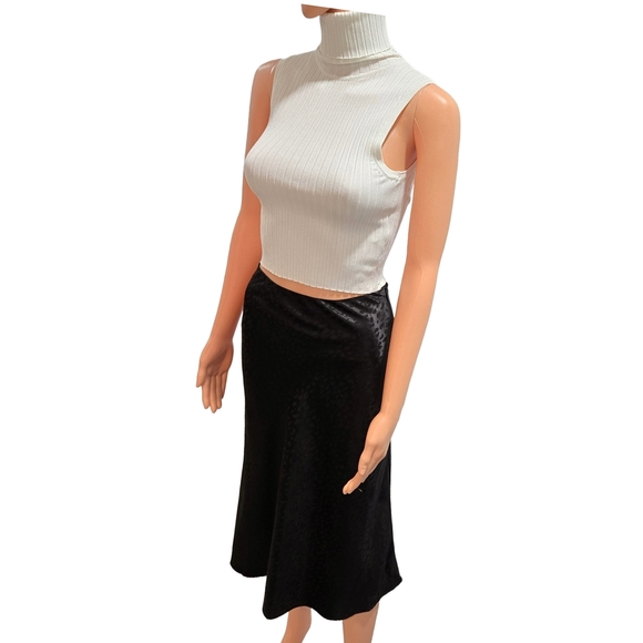 Forever 21 Black Midi Pencil Skirt Casual - Picture 1 of 11